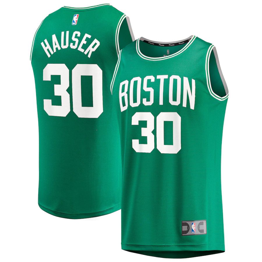 Men Boston Celtics #30 Sam Hauser Fanatics Branded Kelly Green Fast Break Replica NBA Jersey->boston celtics->NBA Jersey